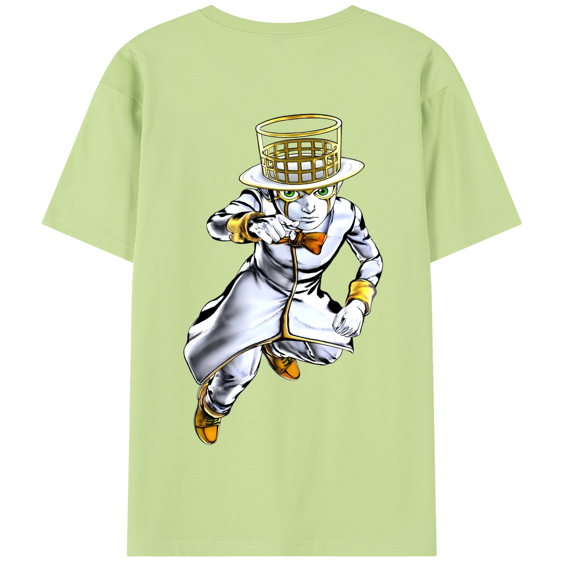 （画像用） ジョジョの奇妙な冒険 岸辺 露伴（きしべ ろはん） JoJo's Bizarre Adventure Rohan Kishibe 綿100％半袖Tシャツ（背面プリント）
